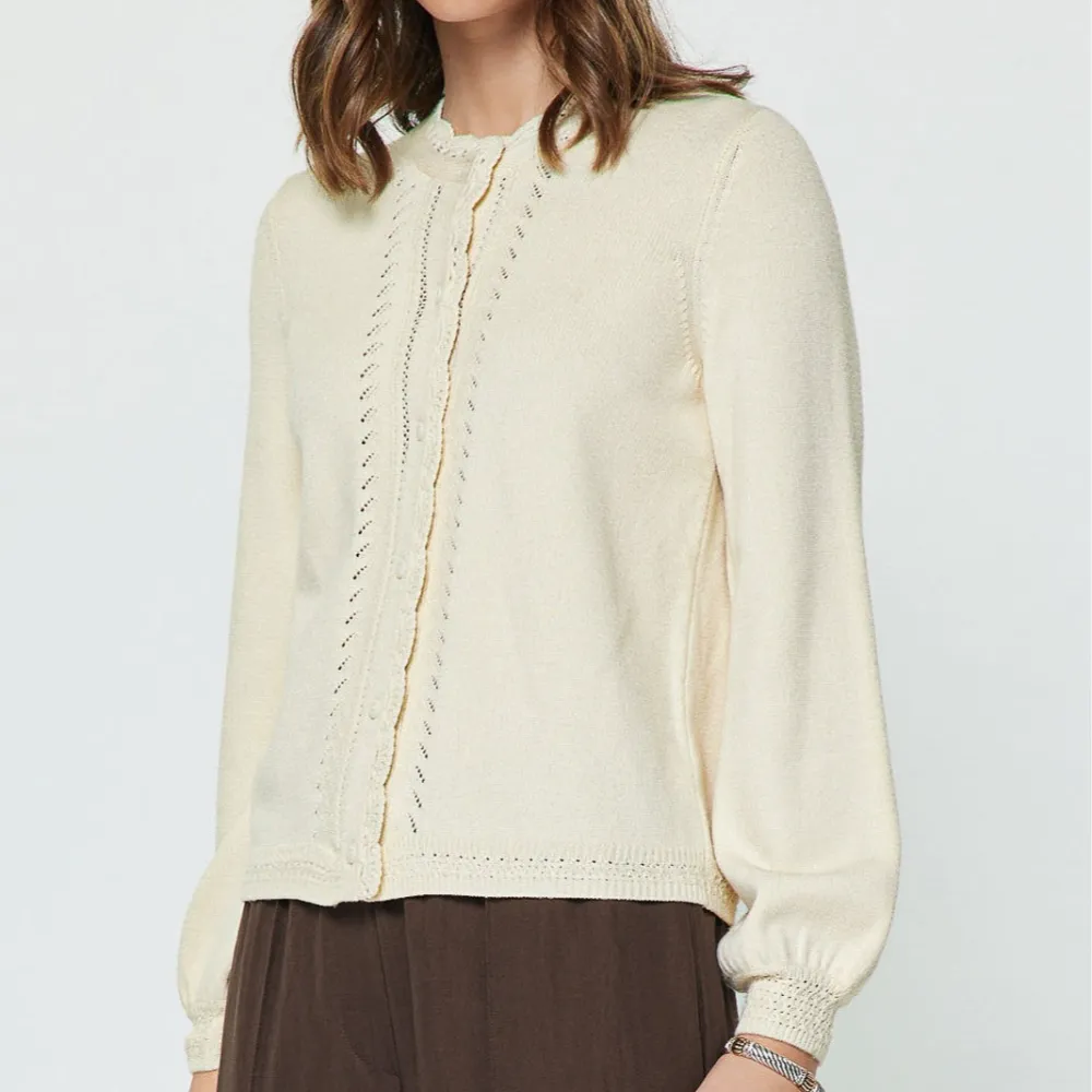 Pointelle Stitch Cardigan
