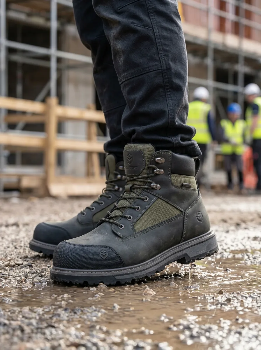 Essential Tactical Construction Wardrobe Men' Waterproof Work Boots