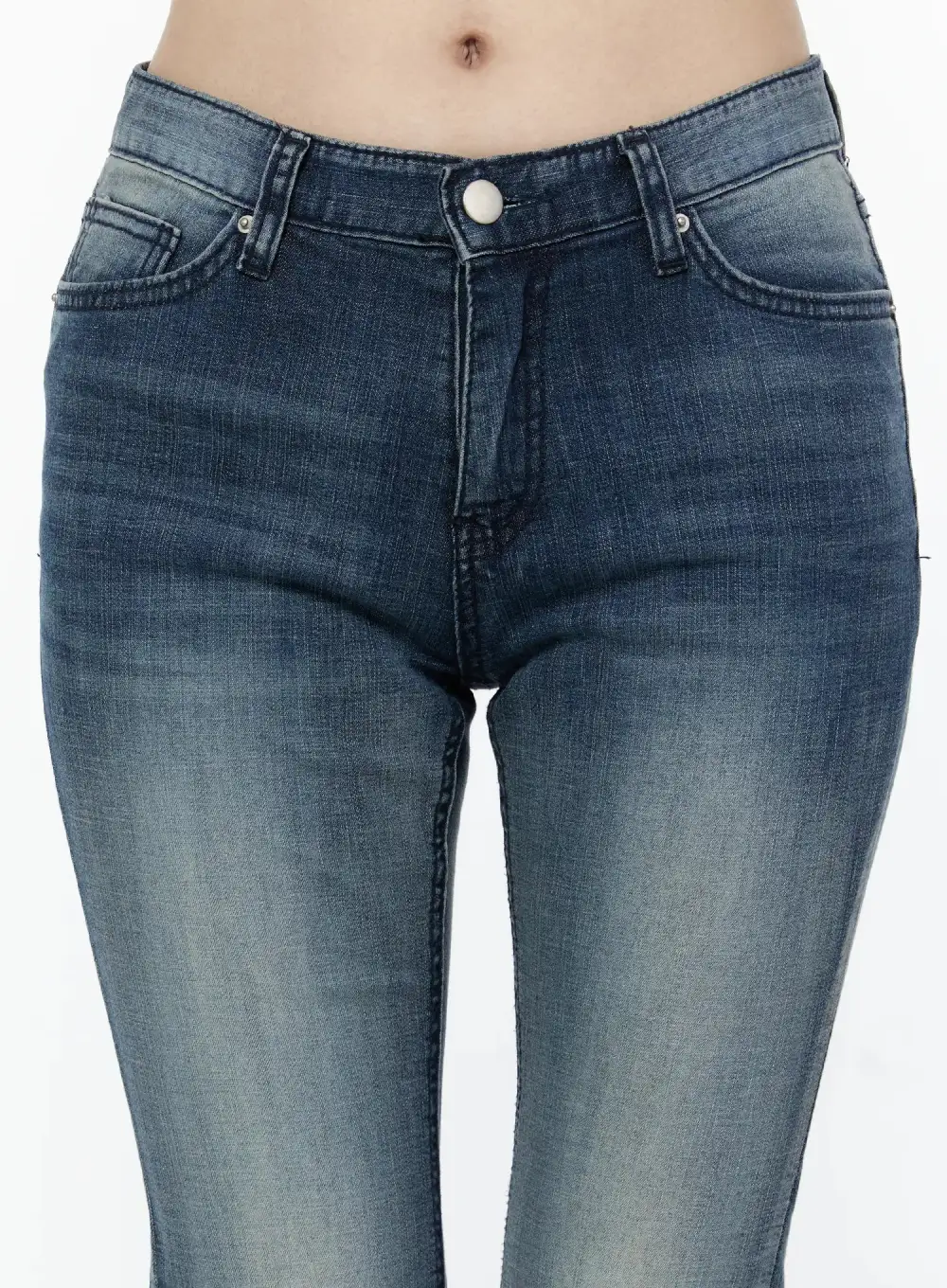Flared Low-Rise Jeans