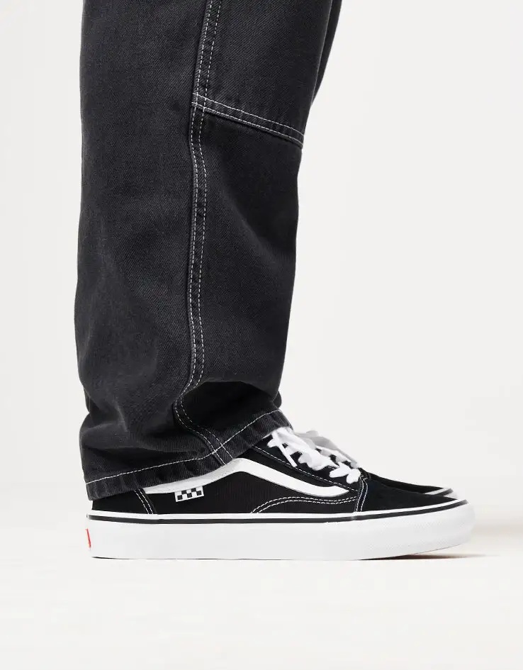 Washed Relaxed Double Knee Denim Jeans