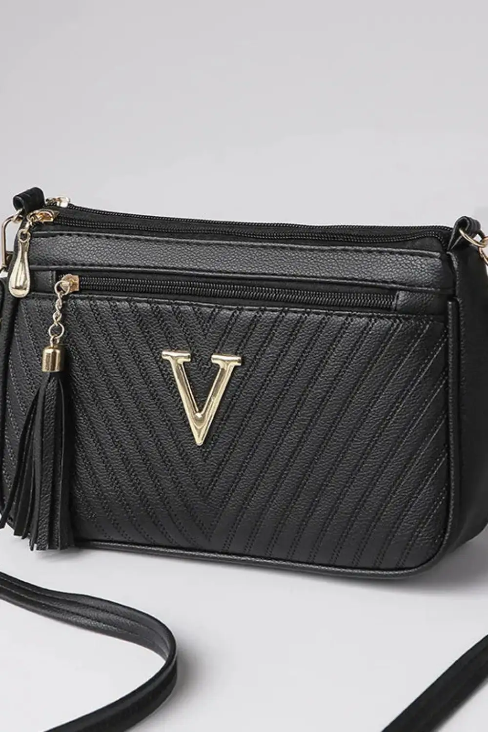 Square PU Leather Messenger Bag Lightweight Chic