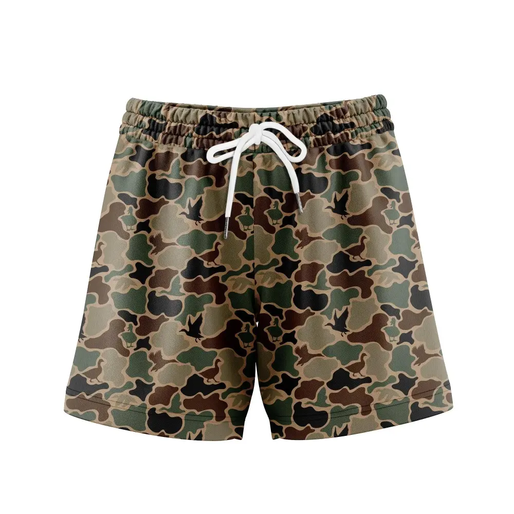 Men's Camo Camo Shorts With 5 Inch Inseam