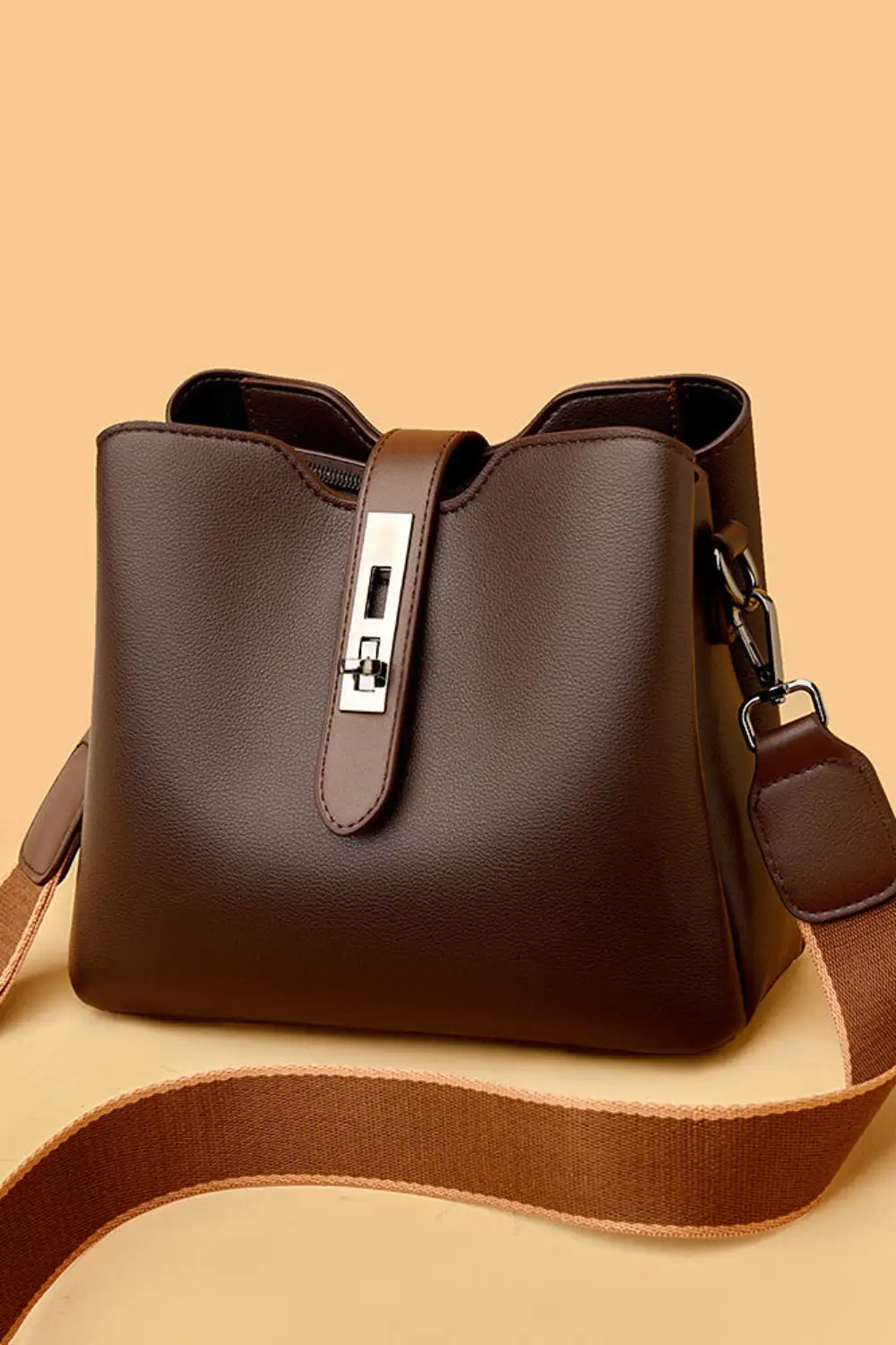 Timeless Accessory: Eco-Lined Oil-Wax Leather Bucket Bag