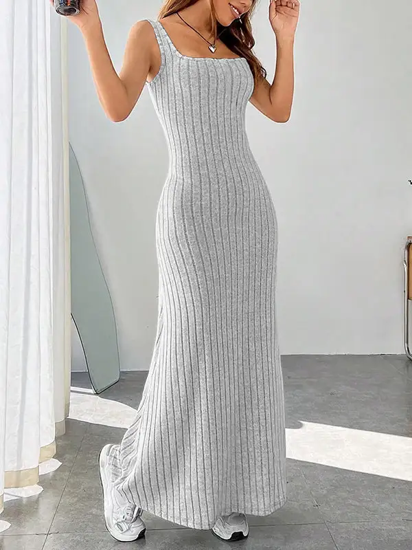Loose Spaghetti Neck Maxi Dress