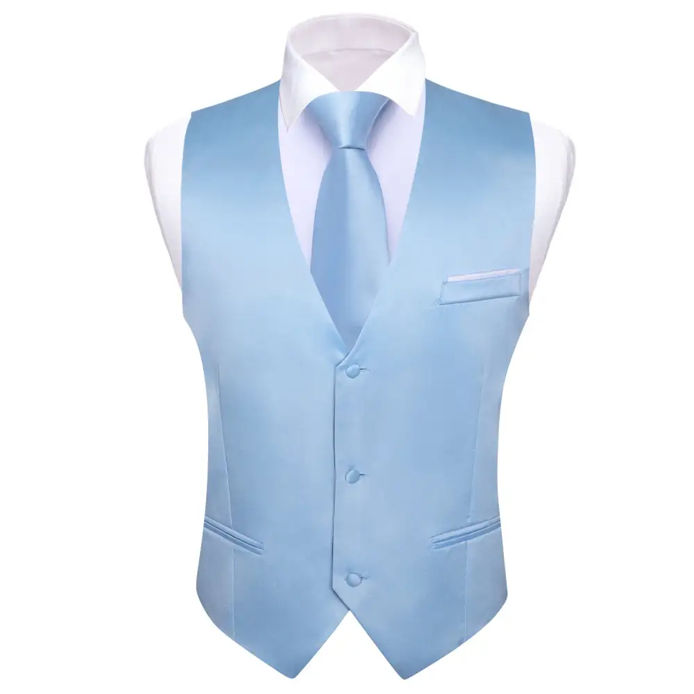 Classic Solid V Neck Casual Dress Vest