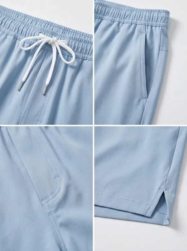Easy-Wear Ice-Silk Elastic-Waist Stretch Shorts