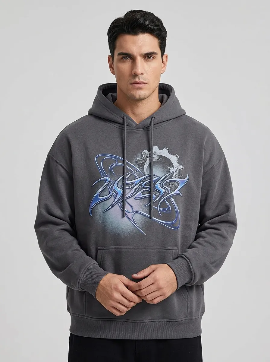 Unisex Y2K Streetwear Gear Graphic Hoodie