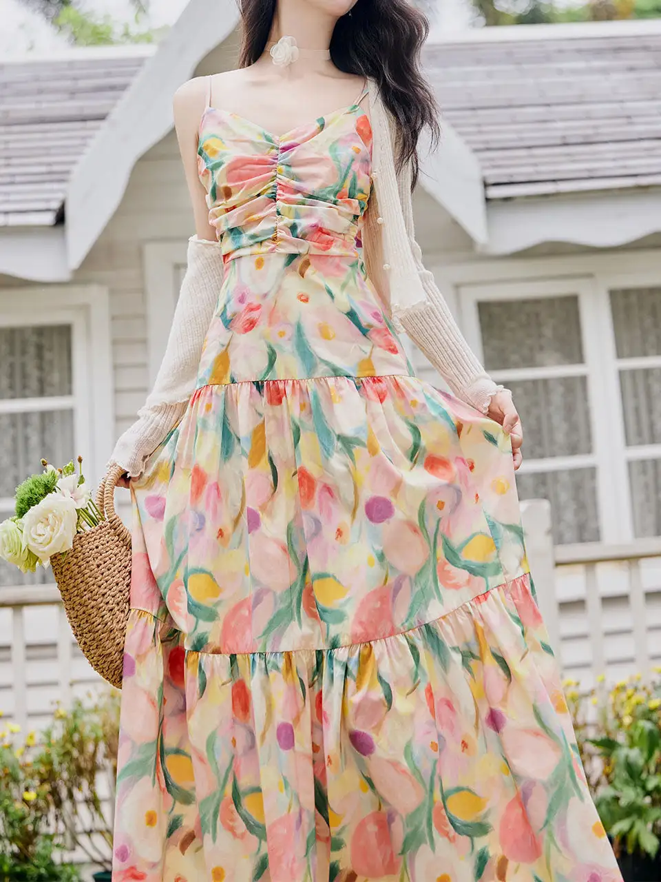 Spaghetti Strap Swing Swing Dress
