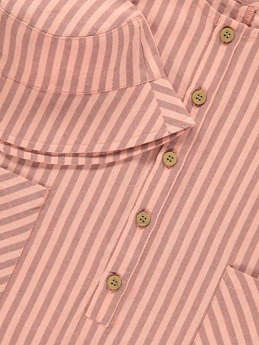 Red Striped All in One and Hat Outfit detail 1