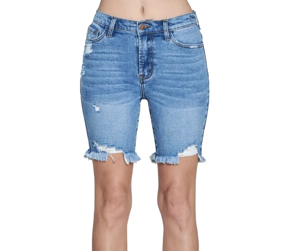 Women's Casual Distressed Denim Shorts