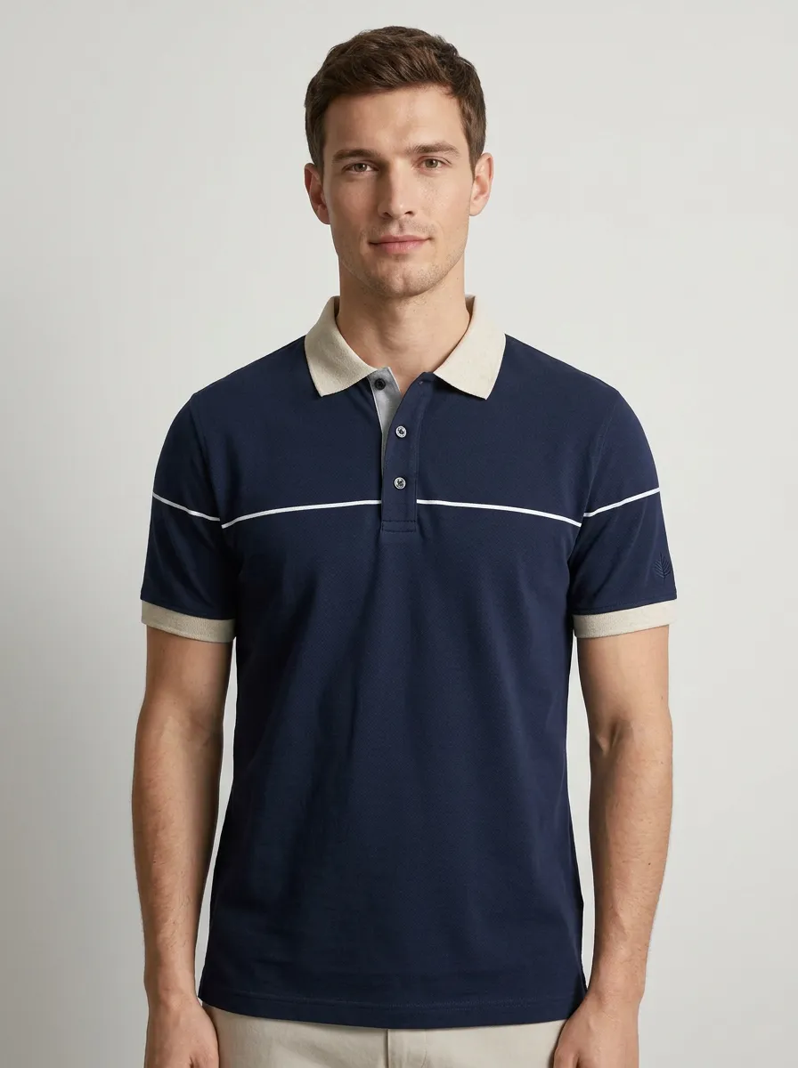 Men's Classic Weekend Casual Printed Polo Shirt