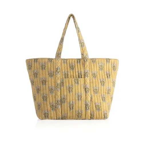 Roomy Zip Pocket Tote Bag