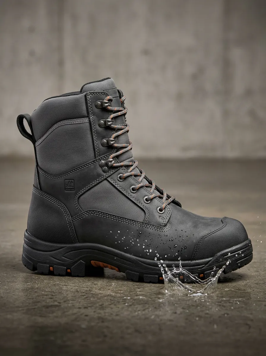 Utility-Ready Tactical Workwear Men's Waterproof Work Boots