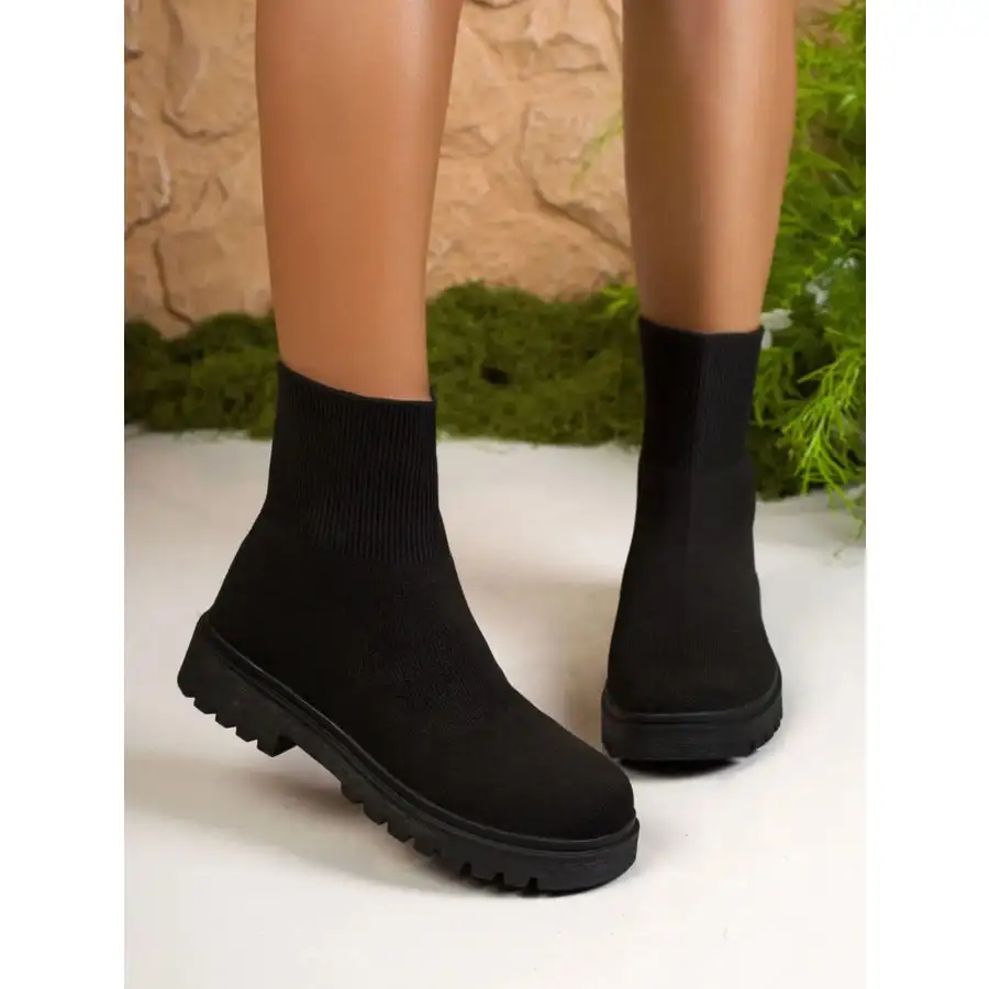 Knit Ankle Boots with Sock Like Comfort