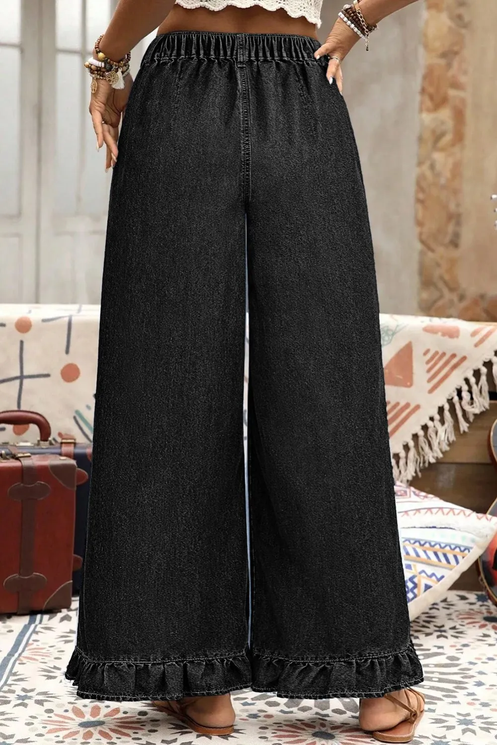 Tailored Denim Pants