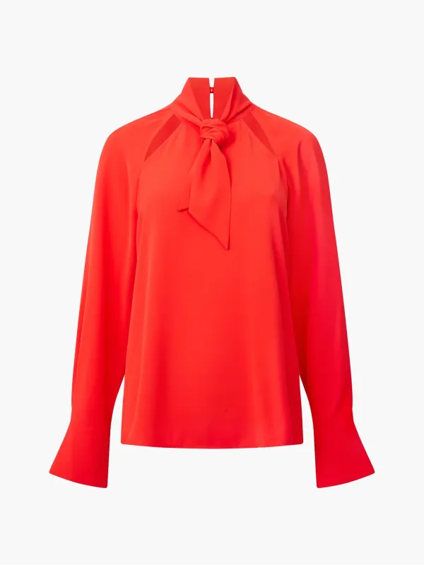 Soft Luxe Cutout Lace-Up Shirt