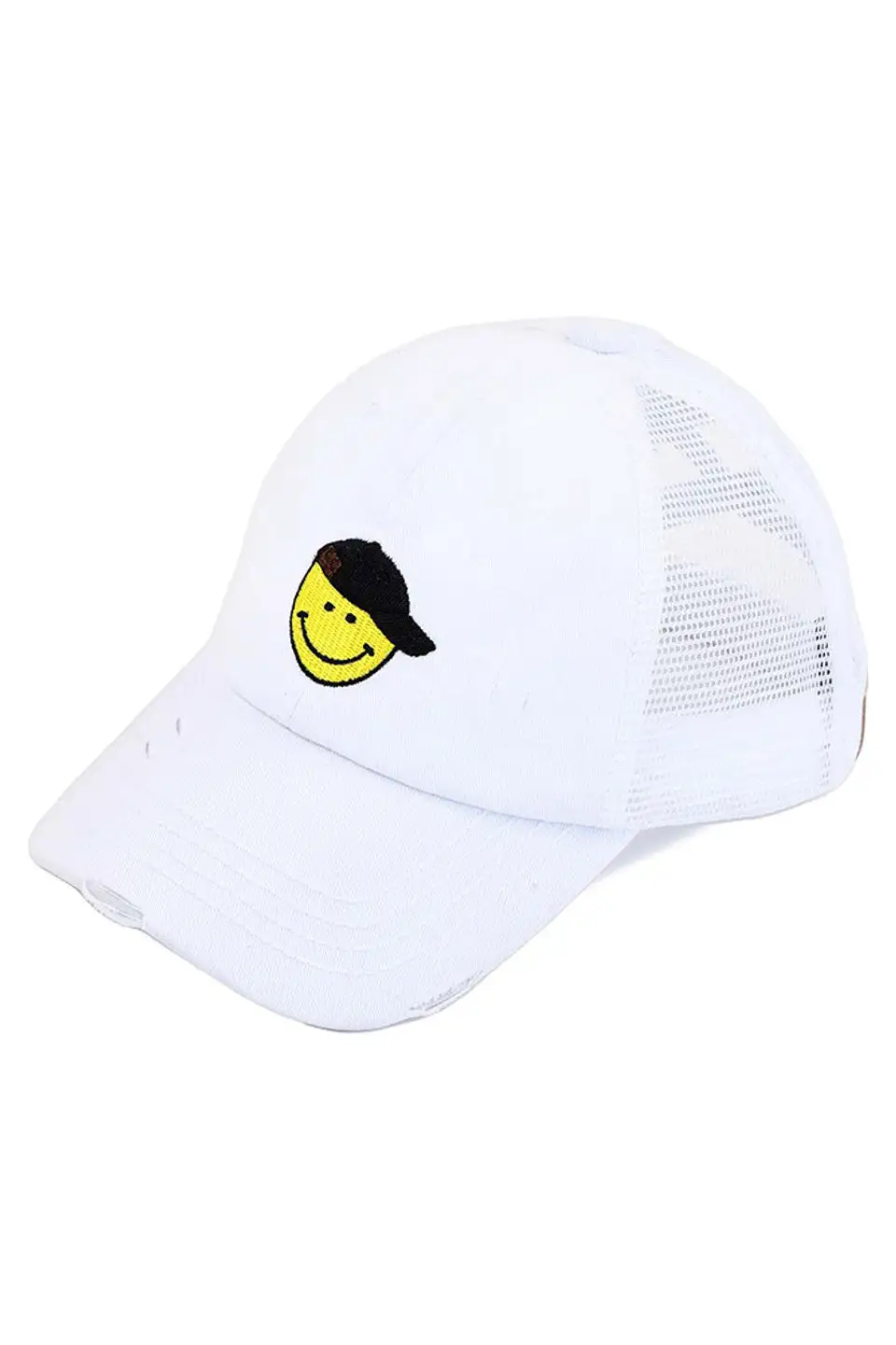 Glitter Smiley Cap
