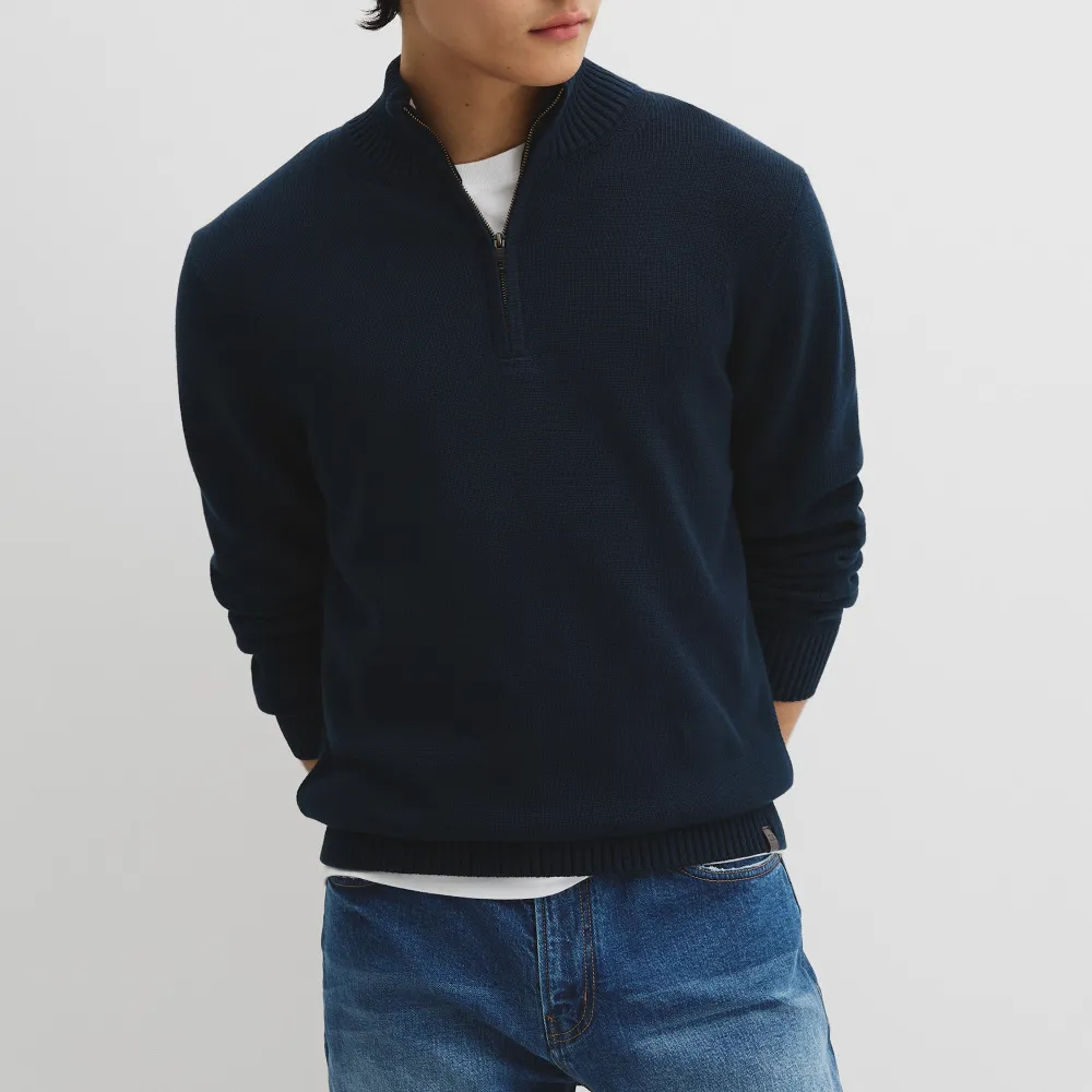 Men's Classic Half Zip Sweater