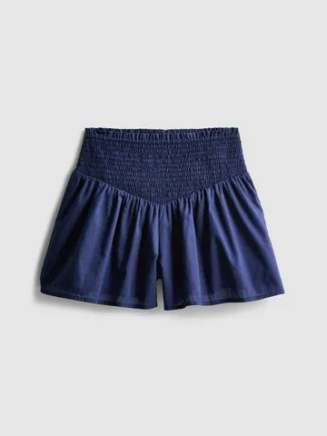 7-15yrs | Shirred Waist Shorts