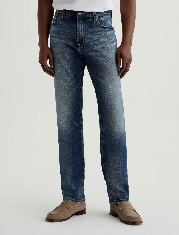 Men's Slim Straight Mid Rise Flexible Jeans