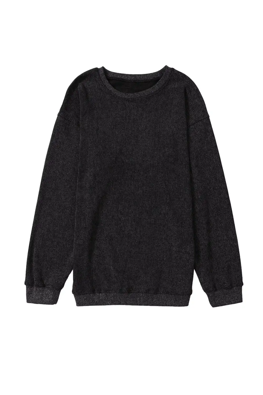 Soft Feel Ribbed Crewneck Sweatshirt