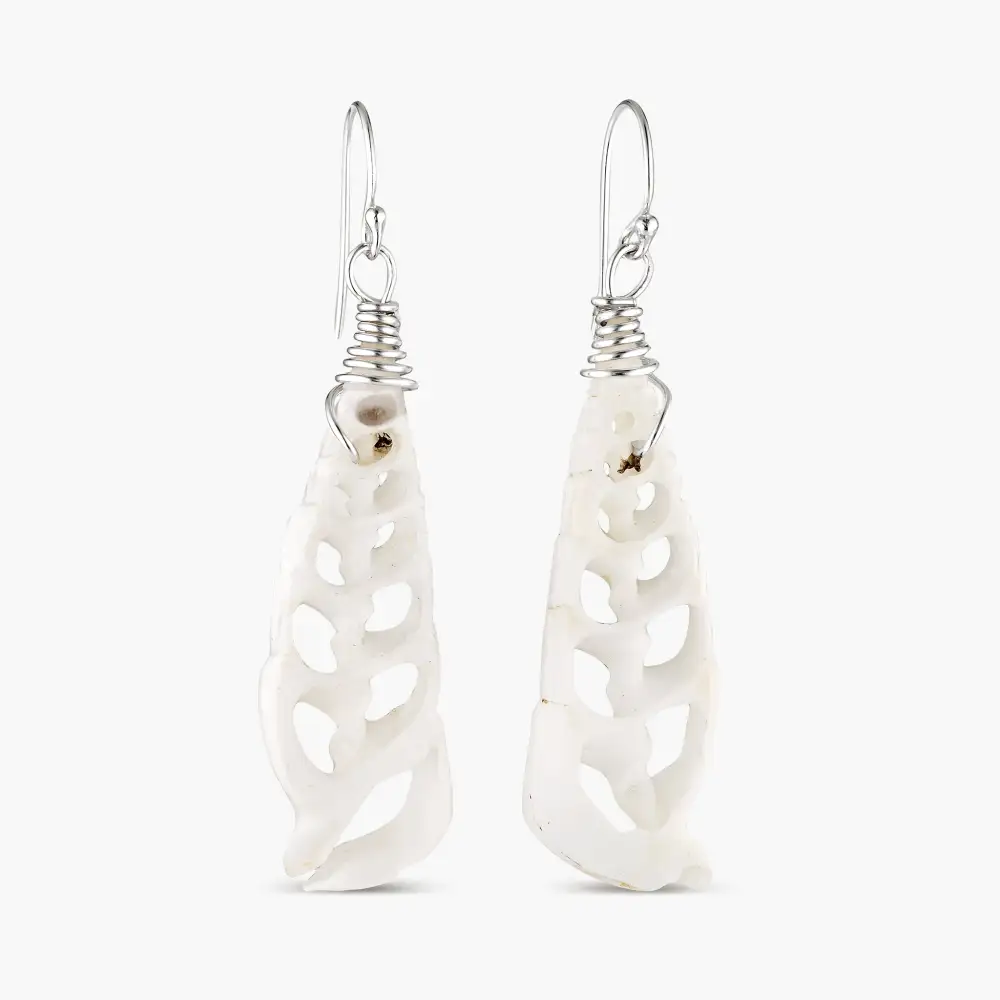 Spire Sterling Silver Drop Earrings