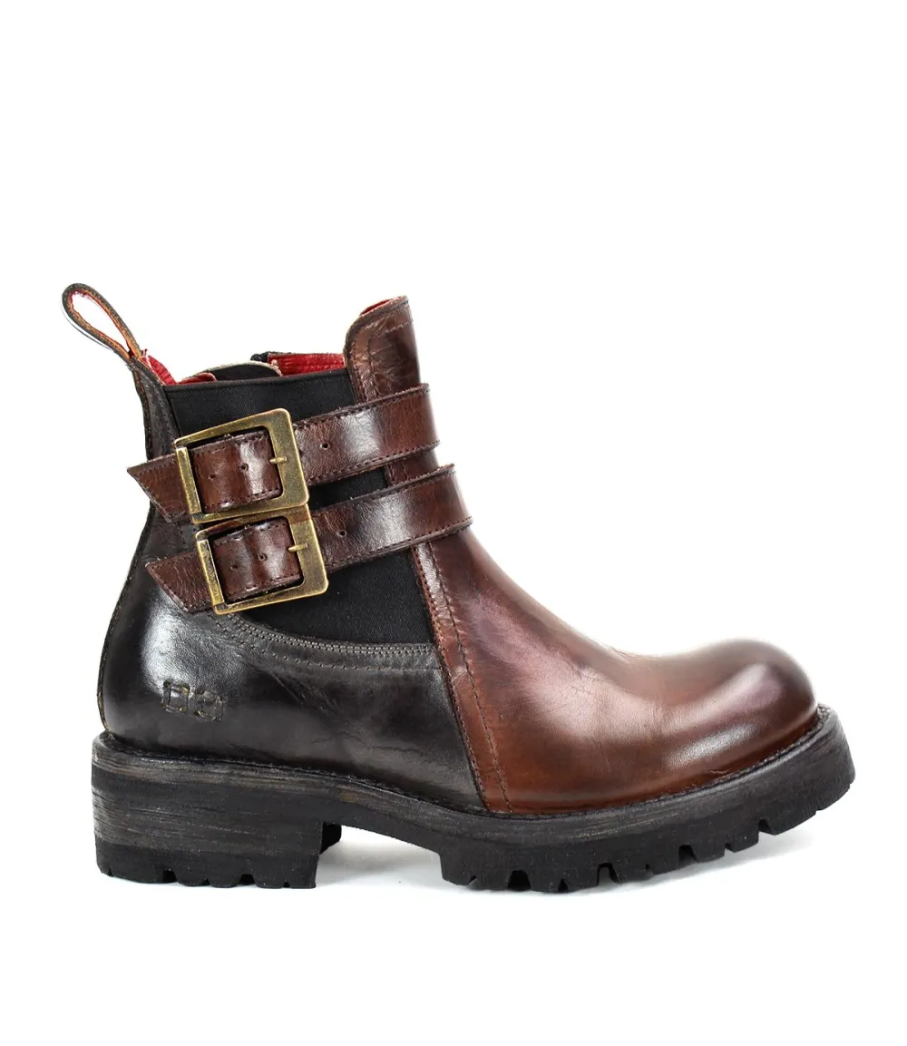 Side-Zip Buckled Rugged Everyday Boots