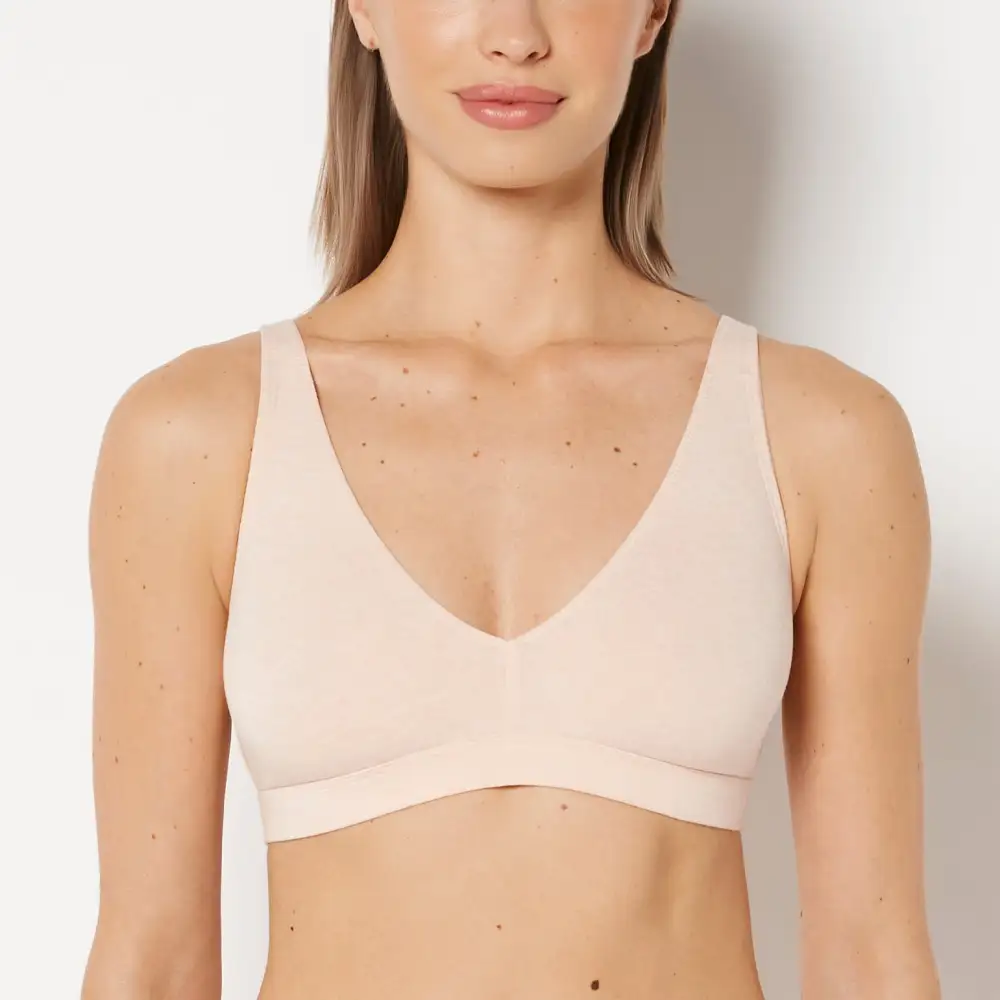 Contemporary Cotton Triangle Bralette