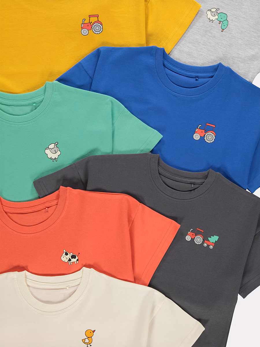 Bright Farm T Shirts 7 Pack detail 1