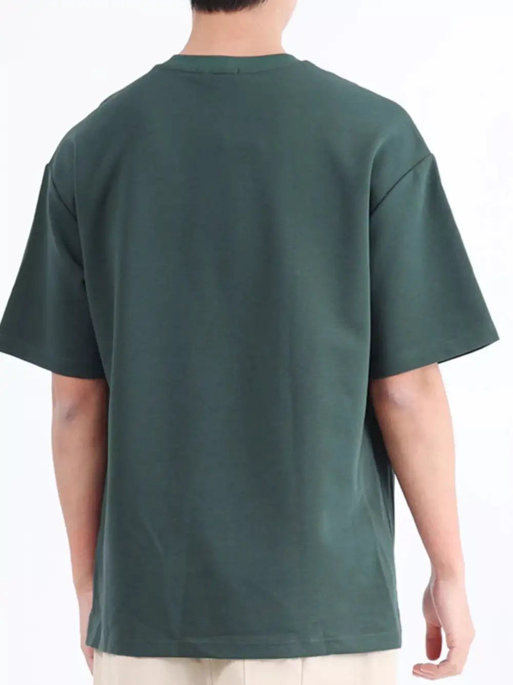 Men’s Plus Size Solid Crewneck T-Shirt