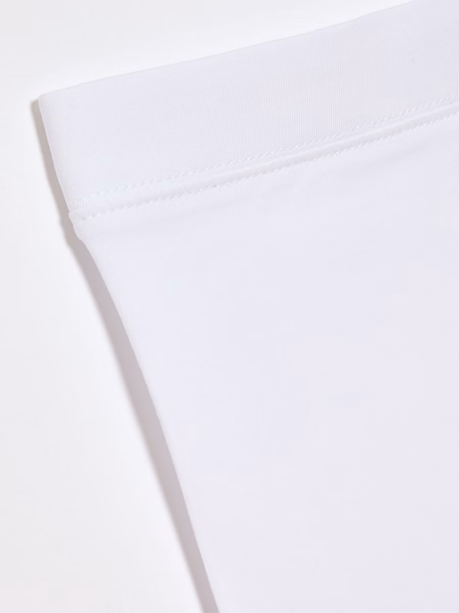 Girls White Jersey School Shorts 2 Pack detail 1