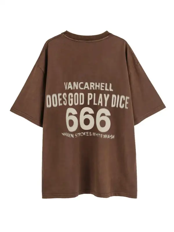 Easy Fit Graphic Crew Neck Oversized Tee