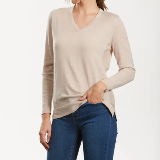 Merino V Neck Pullover