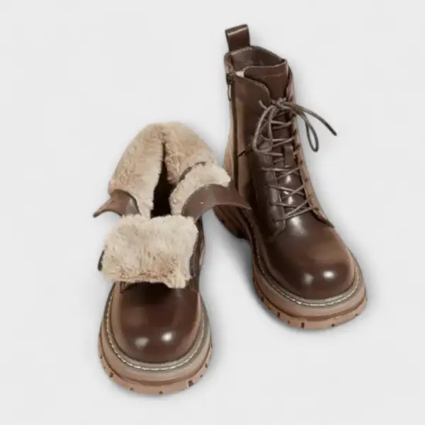 Waterproof Non Slip Fur Lined Ankle Boots