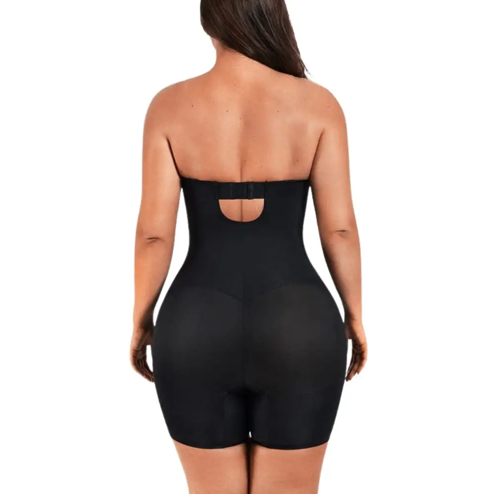 Open Bust Mid Thigh Shaping Bodysuit