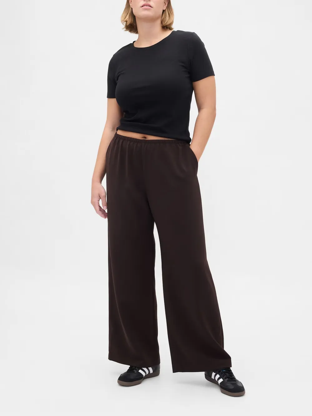Drawstring Pure Pants