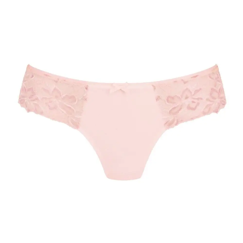 Women's Seamless Cotton Gusset Lace Mesh Cotton Boxer Panty