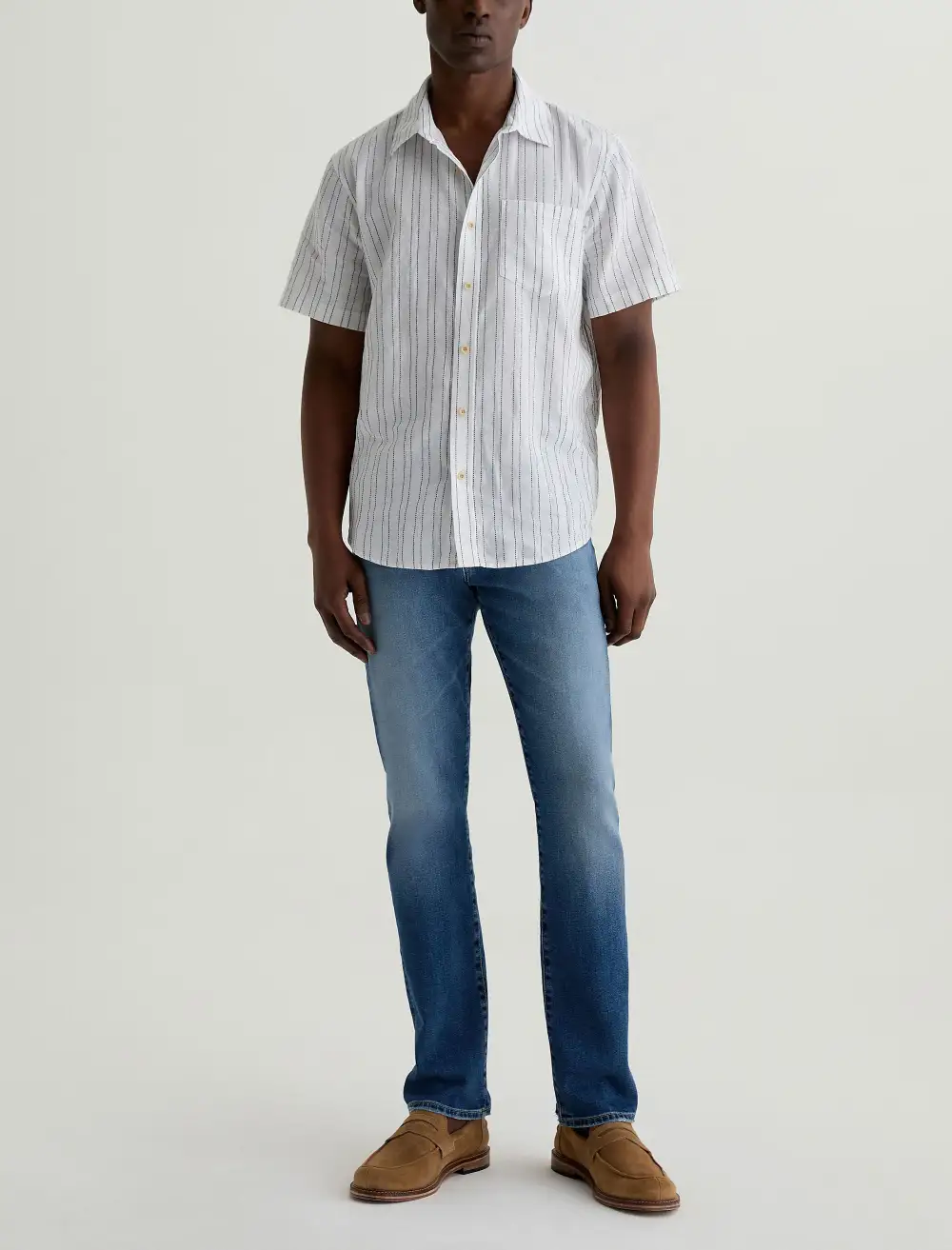 Men's Slim Straight Flexible Jeans