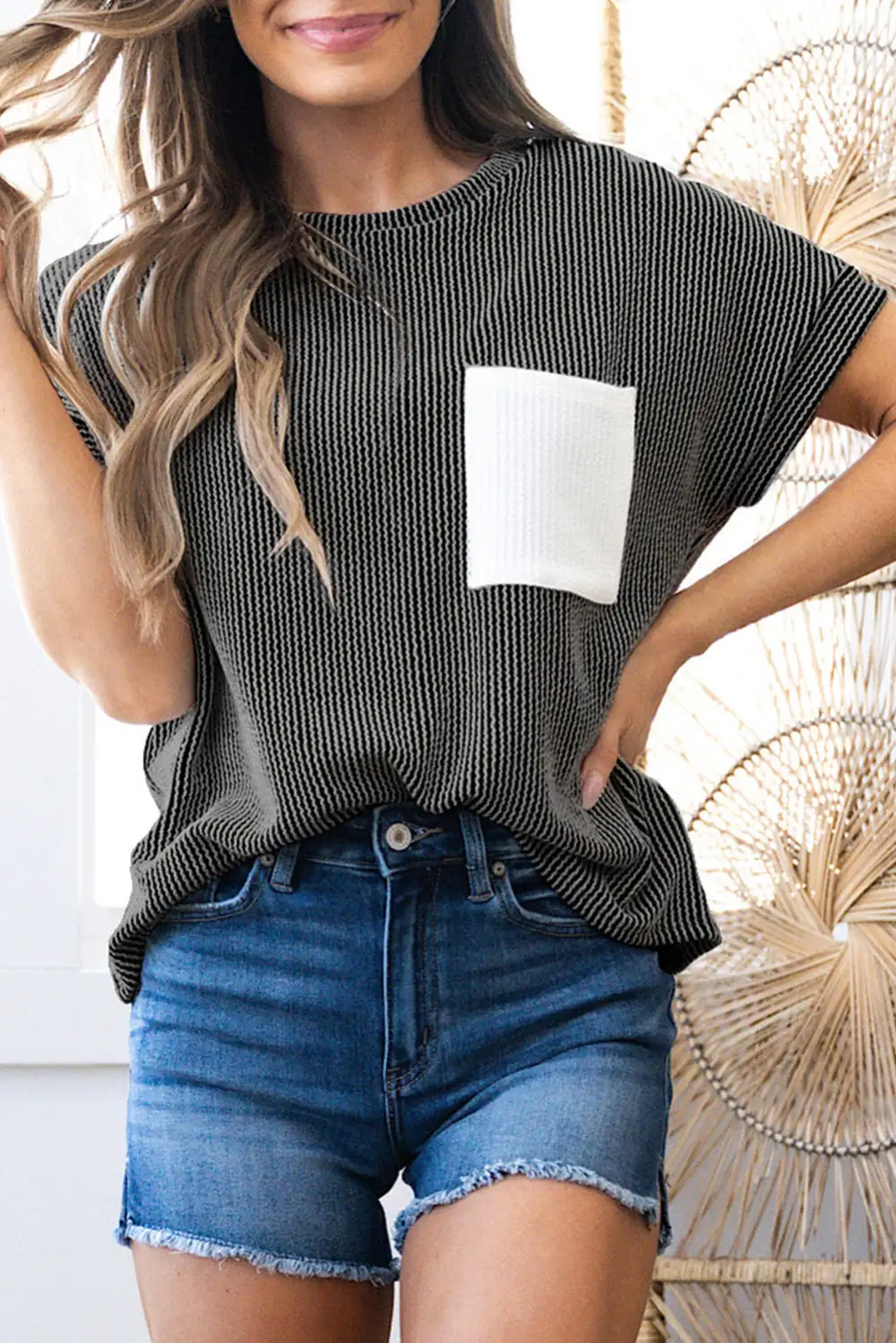 Airy Artful Tunic Top
