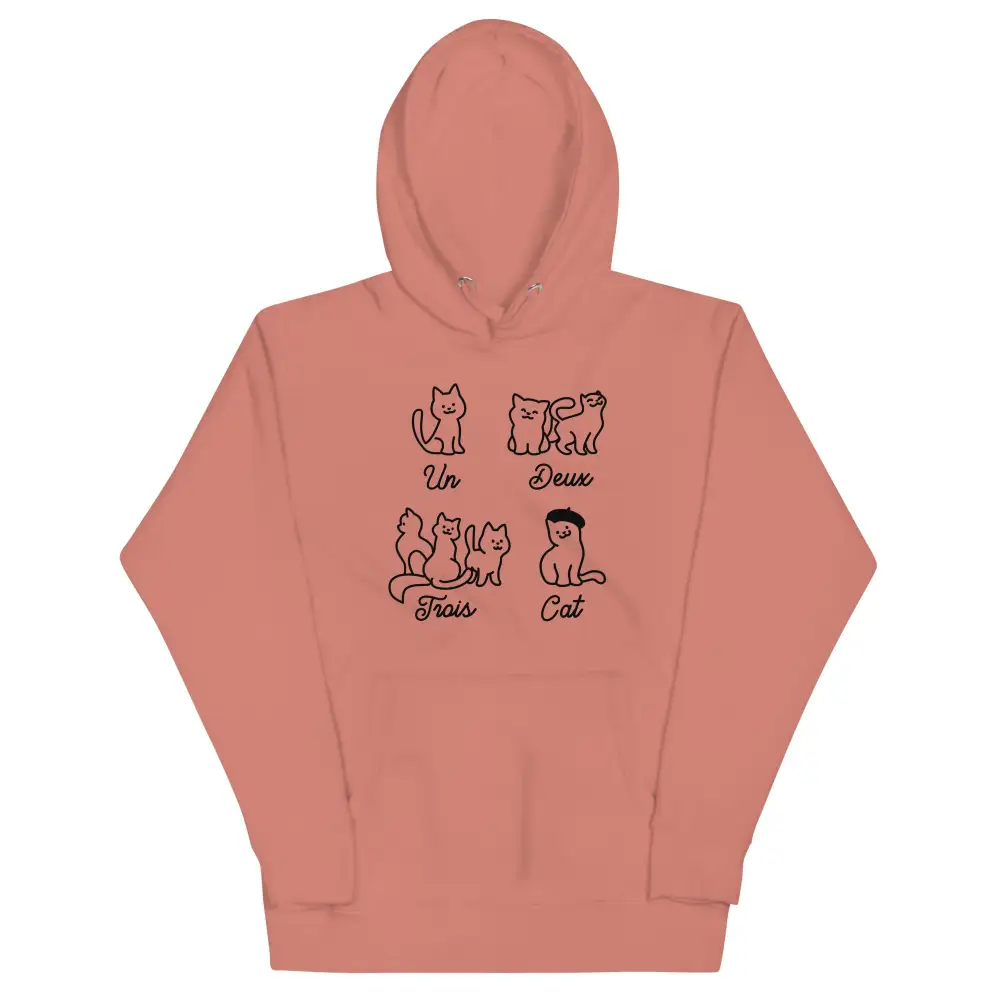 Un Deux Trois Cat Unisex Comfort Hoodie