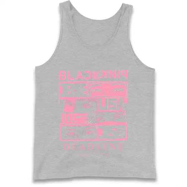 Simple Graphic Print Sleeveless Top