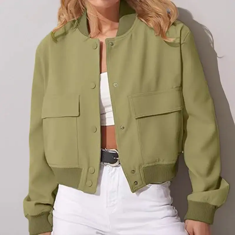Midi-Length Vintage-Inspired Lightweight Bomber Jacket