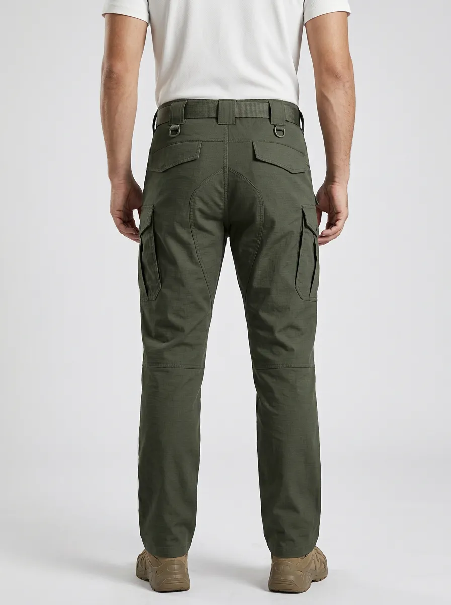 Men's Olive Green Tactical Utility Cargo Pants