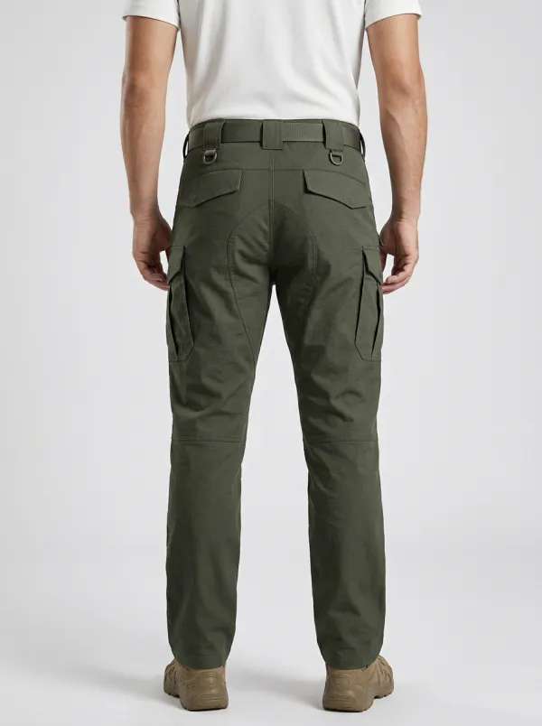Men's Olive Green Tactical Utility Cargo Pants