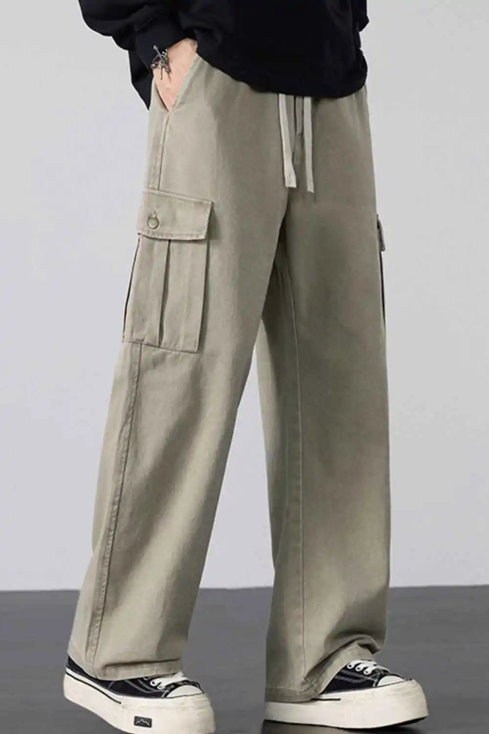 Drawstring Loose Fit Cargo Pants