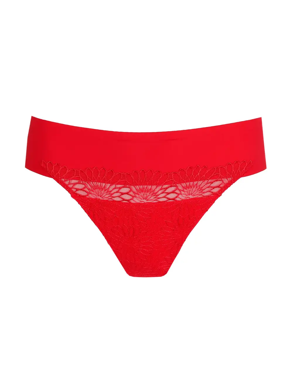 Women's High Cut Elastic Waistband Cotton Gusset Cotton Lightweight Soft Fabric Stretch Fit Tanga Panty