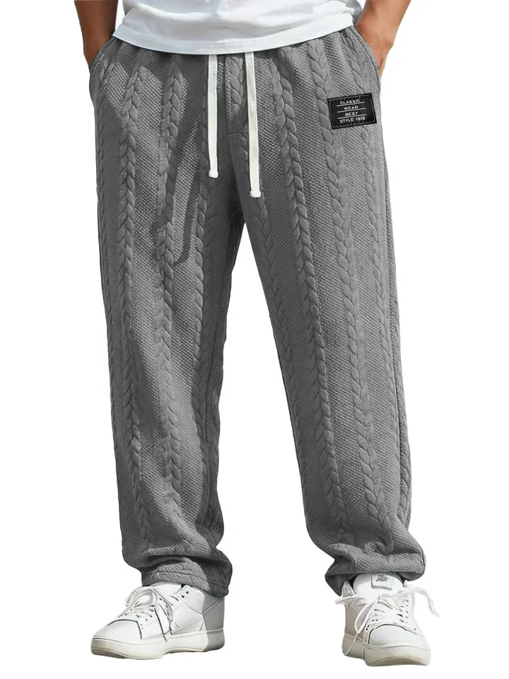 Jacquard Pocket Relaxed Trousers