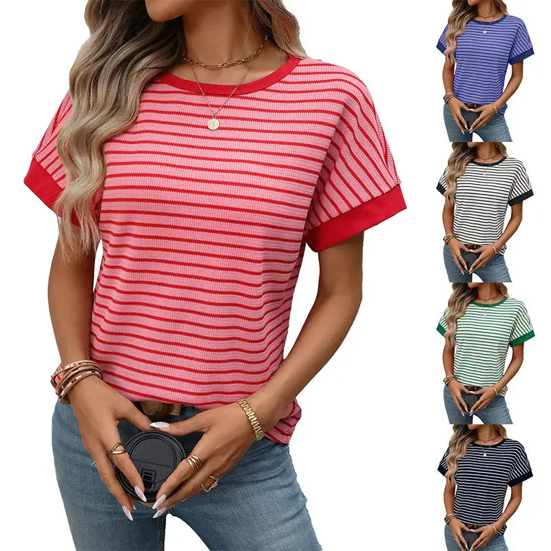 Patchwork Crewneck Short Sleeve Tee
