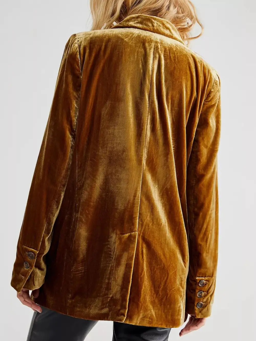 Lapel Collar Button Up Blazer Easy Layering Piece