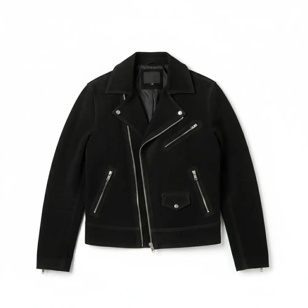 Modern Suede Biker Motorcycle Western Jacket